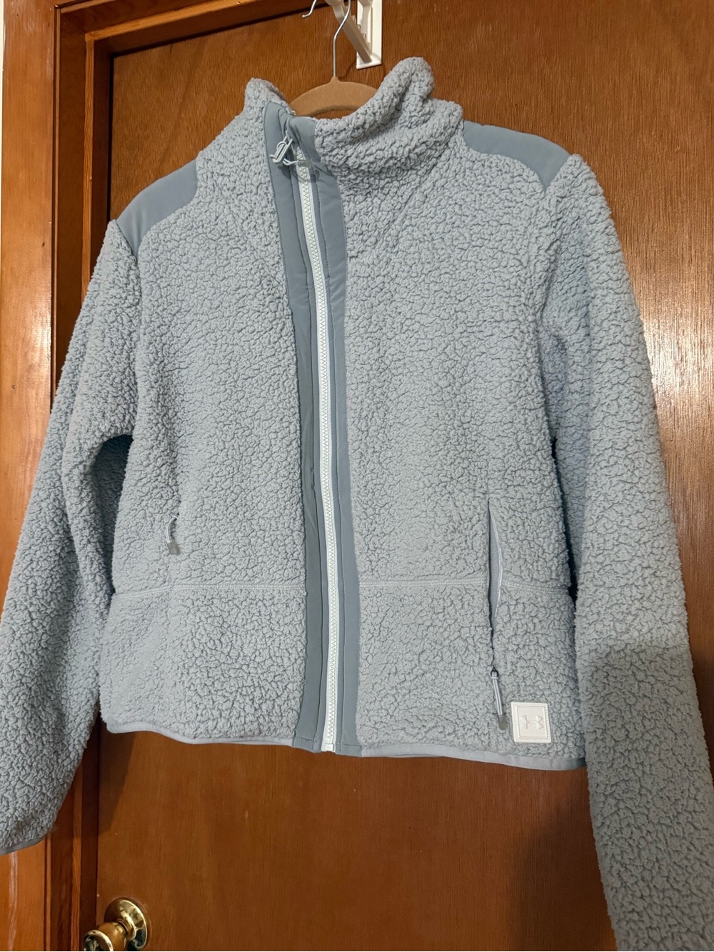 Under Armour Kids Light Gray Sherpa Puffer Jacket